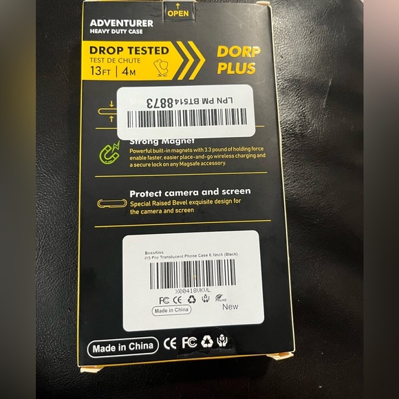 BossKiss Ultra Strong Magnetic for iPhone 15 Pro Case, Translucent NWT - Picture 5 of 5